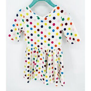 Dotdotsmile Girls Dress Size 12/24 Months Multi Color Spots New With Tags